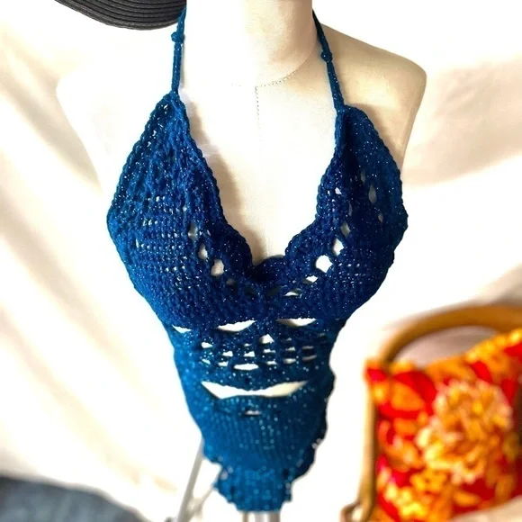 SPARKLING DARK BLUE BIKINI - Picture 12 of 13